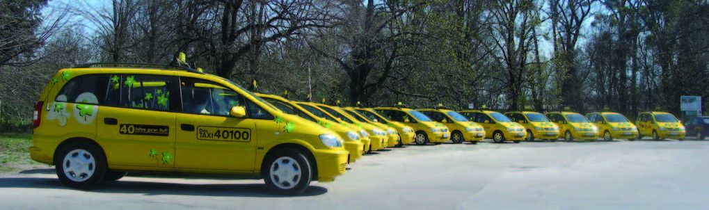 Ein Bild der Taxi 40100 Flotte in 2003