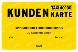 Kundenkarte Taxi40100