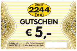 5€ Taxi Gutschein