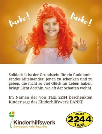 Mittteilung der 2244 zum Kinderhilfswerk